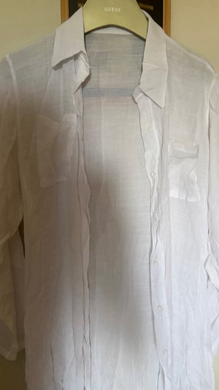 Blusa blanca de lino