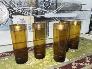 CONJUNTO DE 5 VASOS DE TUBO