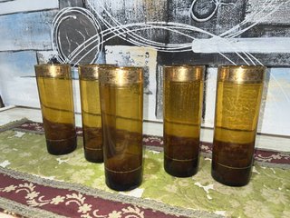 CONJUNTO DE 5 VASOS DE TUBO