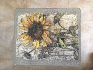 Mesita rinconera plegable restaurada