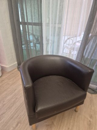 Sillón Marrón Piel