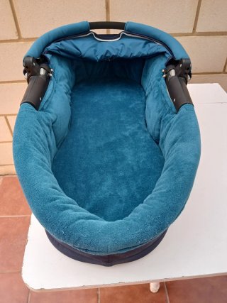 Canastilla coche bebé Quinny azul