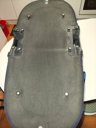 Canastilla coche bebé Quinny azul