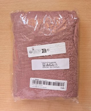 Fular rosa 100% Poliéster