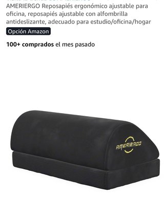 Reposapiés ergonómico AmeriErgo negro