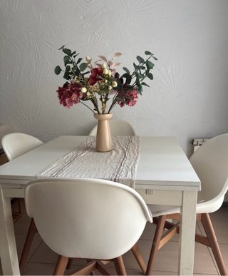Silla Comedor Diseño Nórdico Madera Blanca