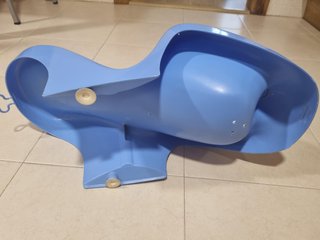 Silla reductora baño bebé azul