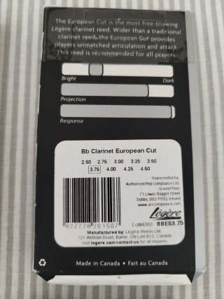 Cañas Clarinete Bb Légère European Cut