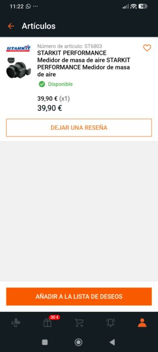 Caudalímetro / Medidor Masa Aire