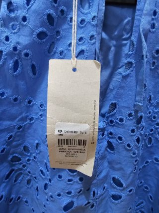 Blusa Shop Colombia azul sin mangas
