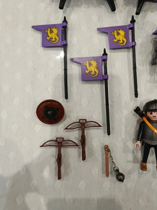 Playmobil Lote Caballeros Dragón Amarillo 3669