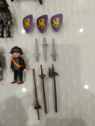 Playmobil Lote Caballeros Dragón Amarillo 3669