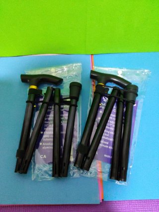 Juego de 2 bastones plegables ajustables