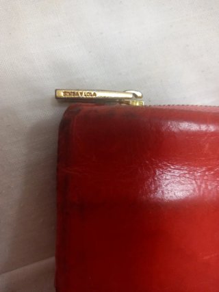 MONEDERO BIMBA Y LOLA DE PIEL ROJO