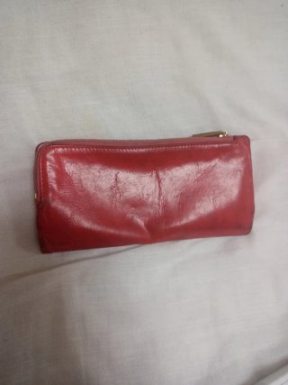 MONEDERO BIMBA Y LOLA DE PIEL ROJO