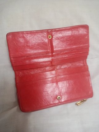 MONEDERO BIMBA Y LOLA DE PIEL ROJO
