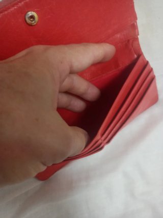 MONEDERO BIMBA Y LOLA DE PIEL ROJO