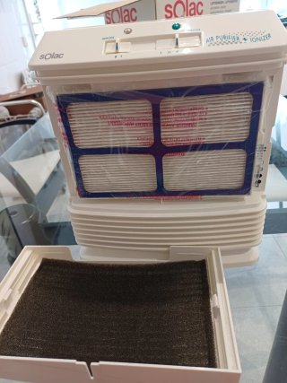 Purificador de aire Solac con ionizador. NUEVO