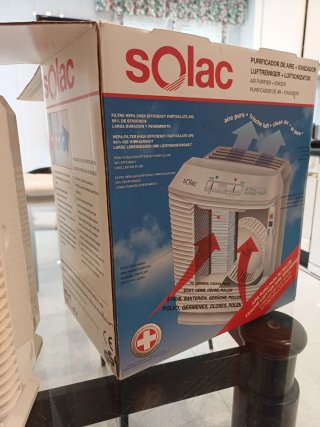 Purificador de aire Solac con ionizador. NUEVO