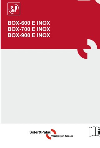 Campana extractora S&P BOX-600 E INOX