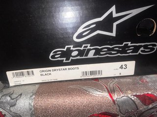 Botas de moto Alpinestars negras sin estrenar