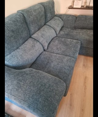 Chaiselongue 3 posti 2,45m blu