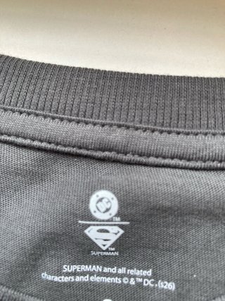 Camiseta Superman Man of Steel. NUEVA con etiqueta