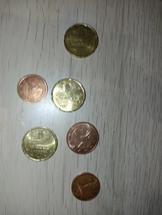 6 Monedas de Euro de Andorra