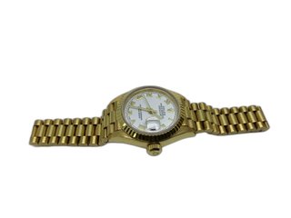 E475618-0 RELOJ DE ORO ROLEX OYSTER PERPETUAL DATE