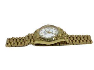 E475618-0 RELOJ DE ORO ROLEX OYSTER PERPETUAL DATE