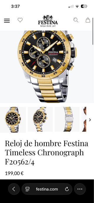 Reloj Festina bicolor