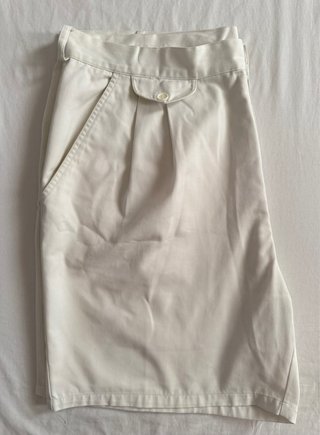 Short largo hombre estilo italiano beige