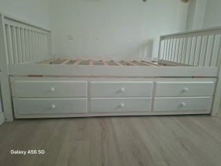 Cama nido de madera blanca "Leroy Merlin"