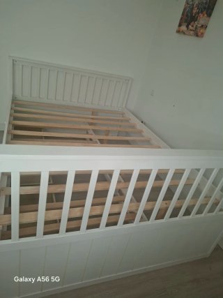 Cama nido de madera blanca "Leroy Merlin"