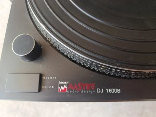 Tocadiscos Audio Design DJ 1600B Negro