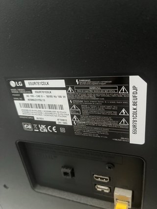 Smart TV LG 65” Negro