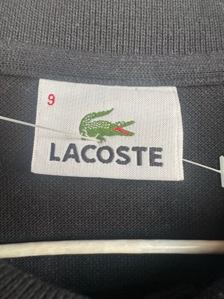 Polo Lacoste Negro Talla XXXL