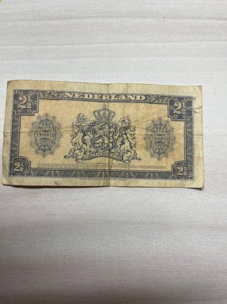 Billete antiguo Países Bajos 2.5 Gulden