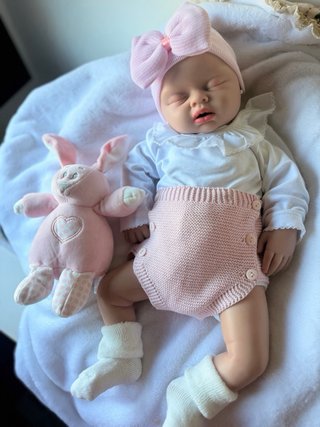 Muñeca Reborn Silicona Platino