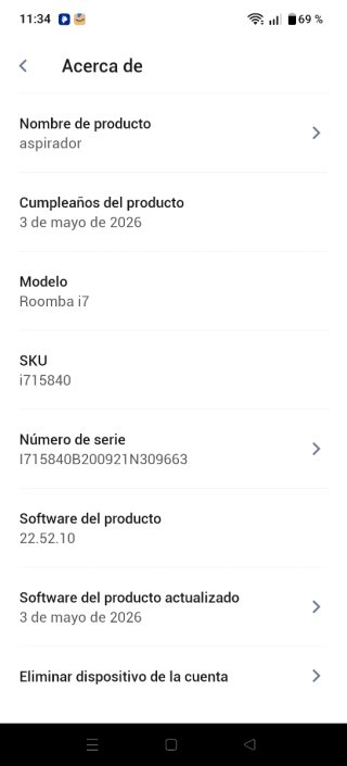 Robot Aspirador Roomba i7