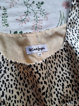 Top Leopardo Satinado El Corte Inglés Talla 4XL