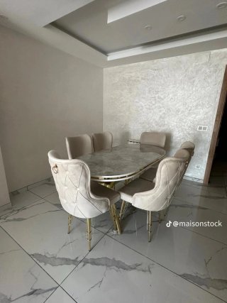 Mesa turca + 6 sillas nuevas 549€