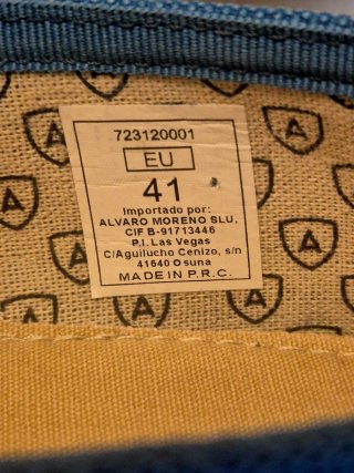 Alpargatas Álvaro Moreno Azul Talla 41