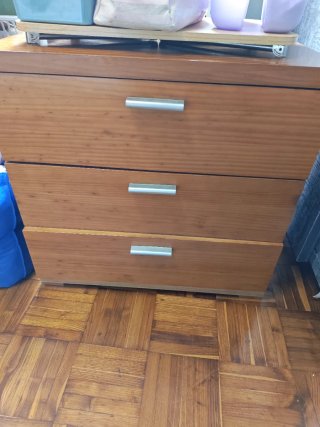 2 Cajoneras de madera buena