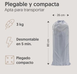 INTERBABY 150 x 70 cm Barrera de cama Abatible