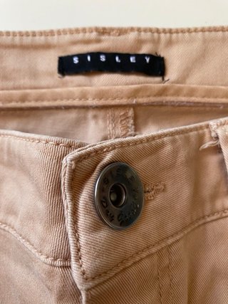 Pantalón Sisley beige/rosa Talla S