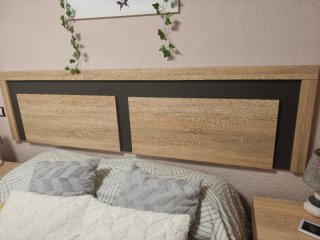 Cabecero cama matrimonio y espejo