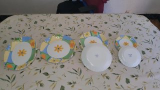 Platos Vajilla Luminarc Paris Francia, Vintage, re
