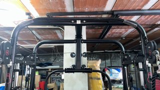 Multipower con discos, barras y pesos