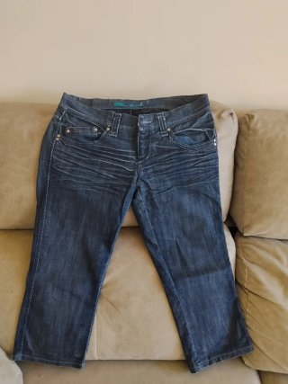 Pantalón bermuda cargo verde